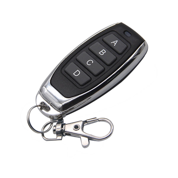 QIACHIP KT05-ABCD-4 433Mhz 4 Push button toggle Remote Control Learning code EV1527 wireless on/off Printing logo transmitter