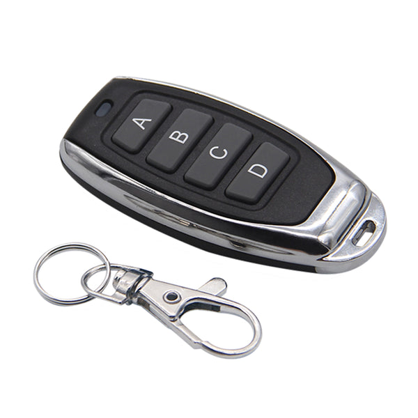 QIACHIP KT05-ABCD-4 433Mhz 4 Push button toggle Remote Control Learning code EV1527 wireless on/off Printing logo transmitter