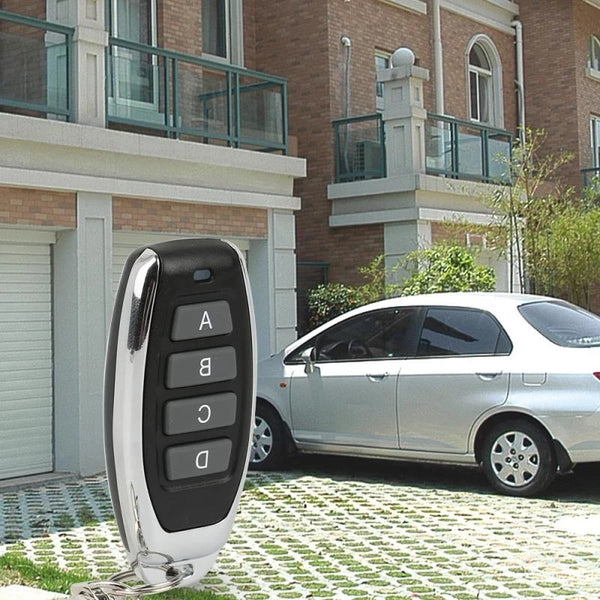 QIACHIP KT05-ABCD-4 433Mhz 4 Push button toggle Remote Control Learning code EV1527 wireless on/off Printing logo transmitter