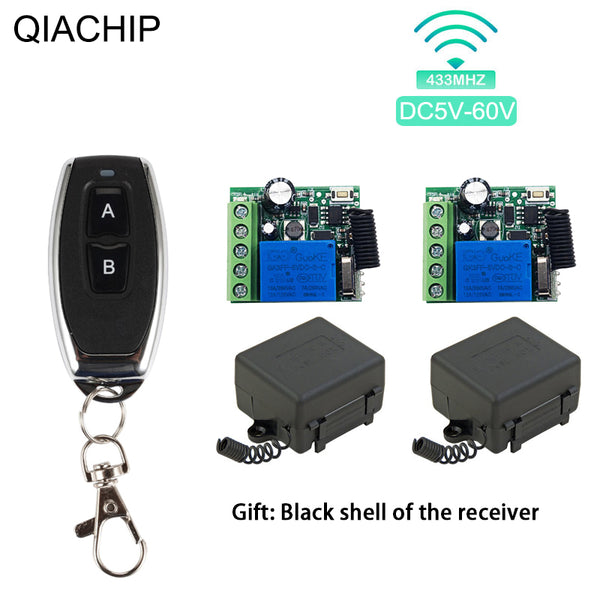 KR3001A RF 433MHz Remote control 1 channel Dry contact switch Wide voltage power supply DC 5v 9v 12v 24v 36v 48v 60v 10A relay 1ch