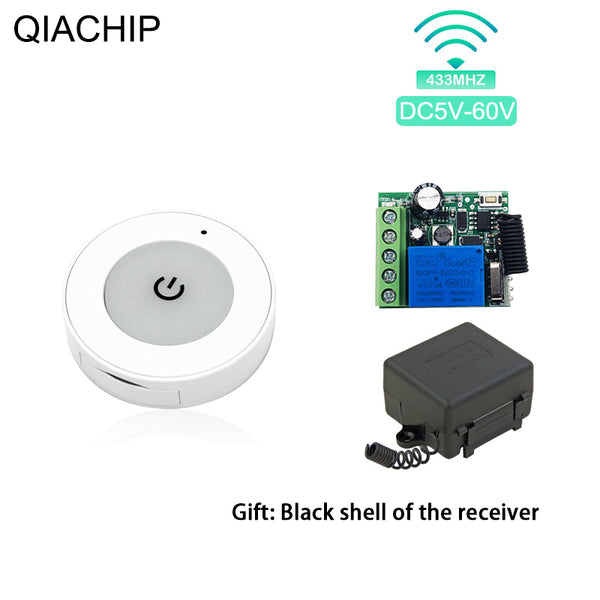 KR3001A RF 433MHz Remote control 1 channel Dry contact switch Wide voltage power supply DC 5v 9v 12v 24v 36v 48v 60v 10A relay 1ch