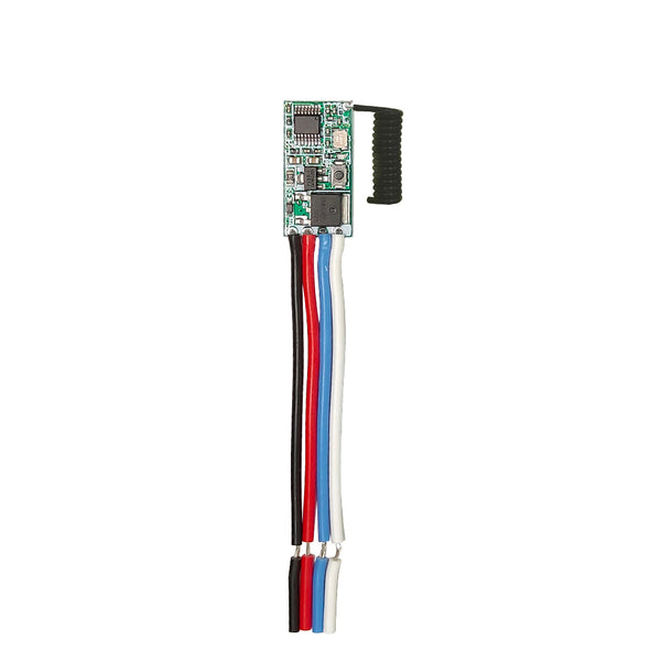 QIACHIP Mini Wireless Remote Control Switch 12V 3.7V 5V 24V Micro RF Receiver Small Module Led Lamp Lights switches & 433Mhz Transmitter KT05&QA-R-011