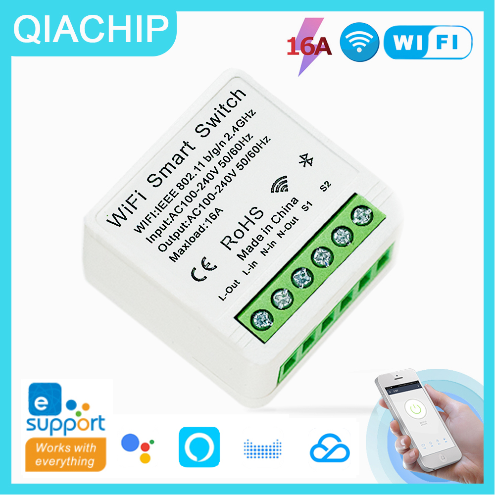 QIACHIP Smart Home Switch Wall Panel Light Control 433Mhz Wireless Rem