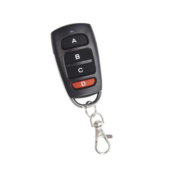 QIACHIP 433Mhz Wireless Remote Control Switch DC 12V 4 CH Relay Receiver Module + RF learning code remote control Transmitter 433Mhz For Garage Door Opener 1204 KR1204+KT16
