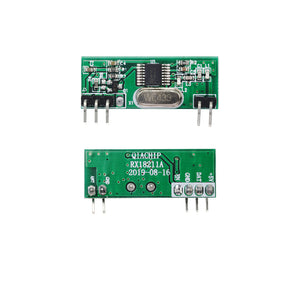 Qiachip 2PCS Receiver module 315MHz /433MHz Universal Wireless receiver module RF Receiver Module Low Power Receiver RX18211*2