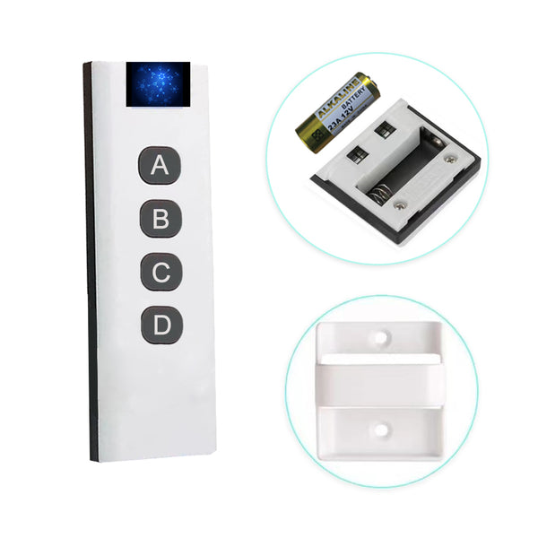 QIACHIP Mini Wireless Remote Control Switch 12V 3.7V 5V 24V Micro RF Receiver Small Module Led Lamp Lights switches & 433Mhz Transmitter KT05&QA-R-011