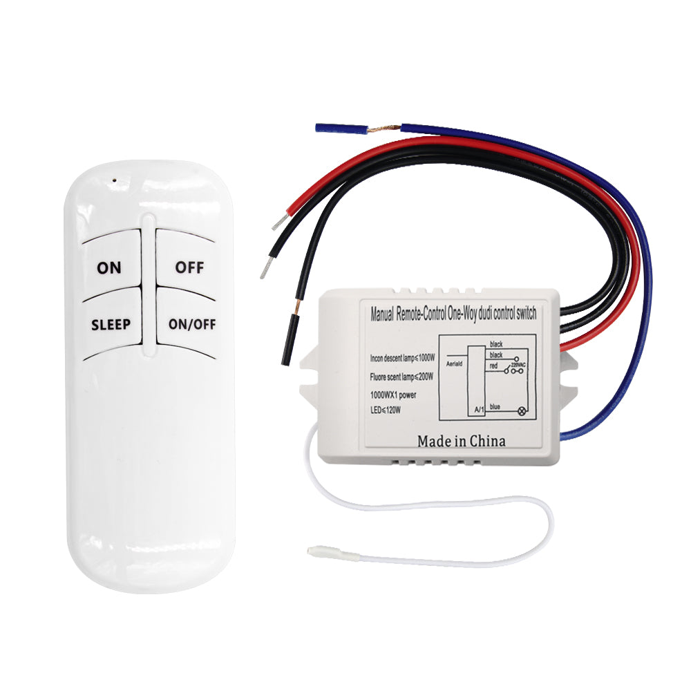 Schalter Schalter Licht Schalter 3 Kanäle Wireless 230V + Fernbedienung,  3-Kanal Wireless Relais ACTii AC5882