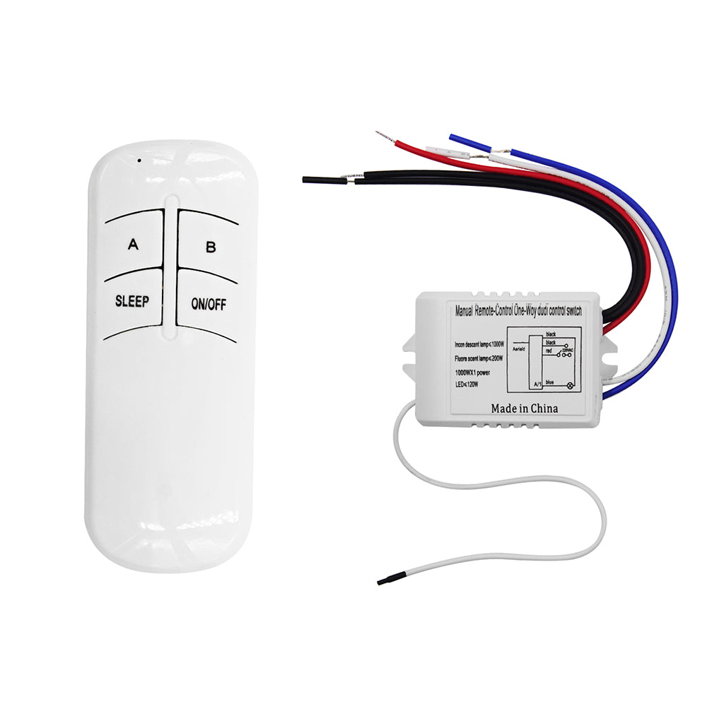 AC 220V To 240V 2 Channels Lamp Wireless Remote Control Switch 