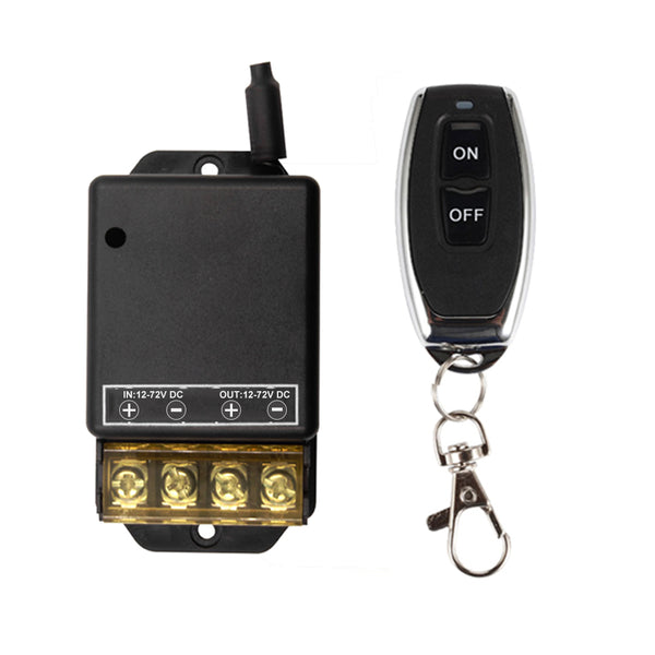 Universal 433Mhz Remote Control Wireless Switch DC 12V 24V 72V 30A remote relay on off use for Smart home appliances Light KR7001
