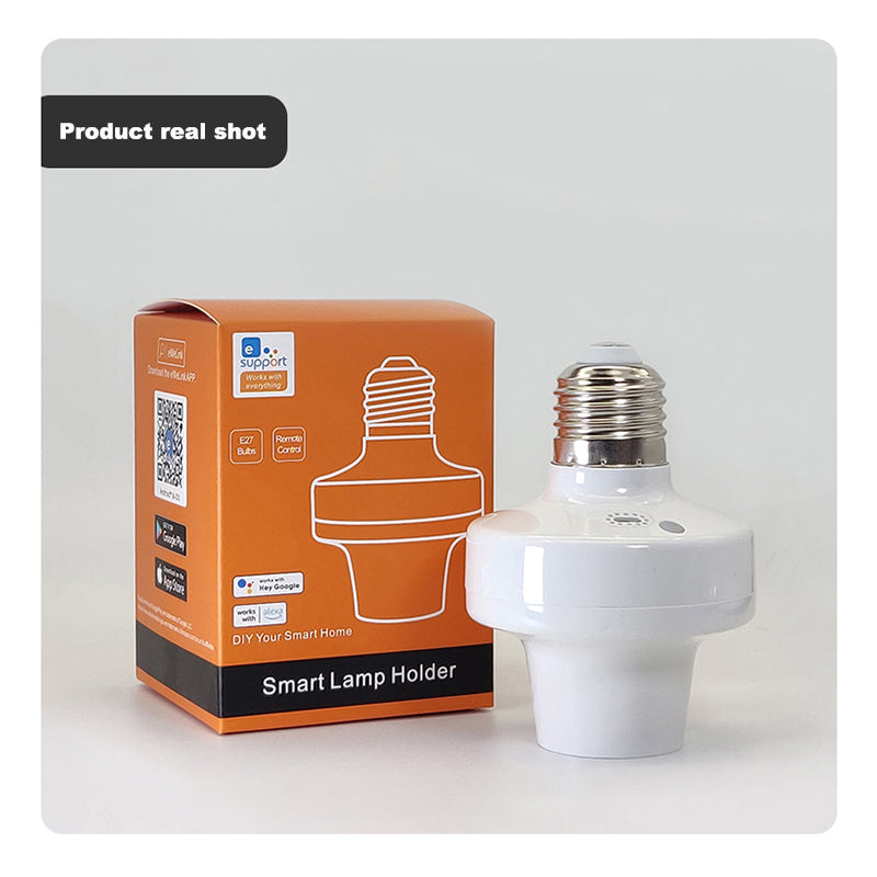 Wireless Remote Control Light Lamp E27 Screw Bulb Base Holder Cap Socket  Switch