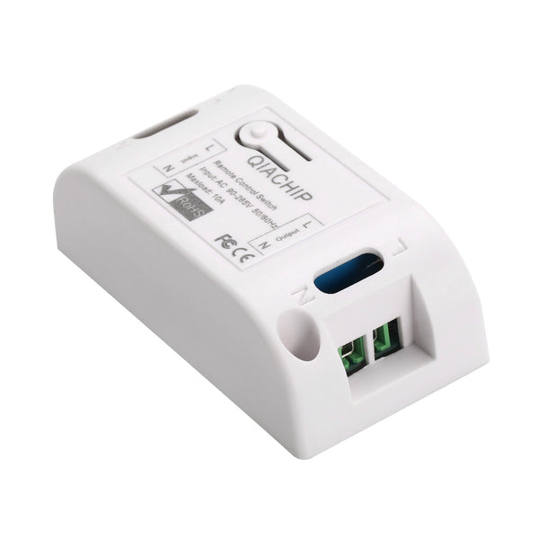 QIACHIP Wireless Remote Control Switch AC 110V 220V Receiver Wall Panel Remote Transmitter Hall Bedroom Ceiling Light Switch KR2201D&KT05/Wall Panel