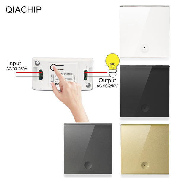 QIACHIP 433 Mhz Wireless RF receiver remote control Switches 220V Home Automation KR2201D