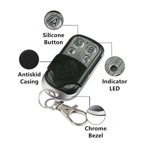 QIACHIP 433 mhz RF Remote Control EV1527 Learning code 433mhz wireless transmitter included Battery KT01