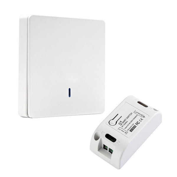 QIACHIP WP8601&KR2201D | wirless wall panel light switch set |433 Mhz Wireless RF Wall Panel Transmitter/Reciver remote control Switches 110V 220V Home Automation  WP8601&KR2201D