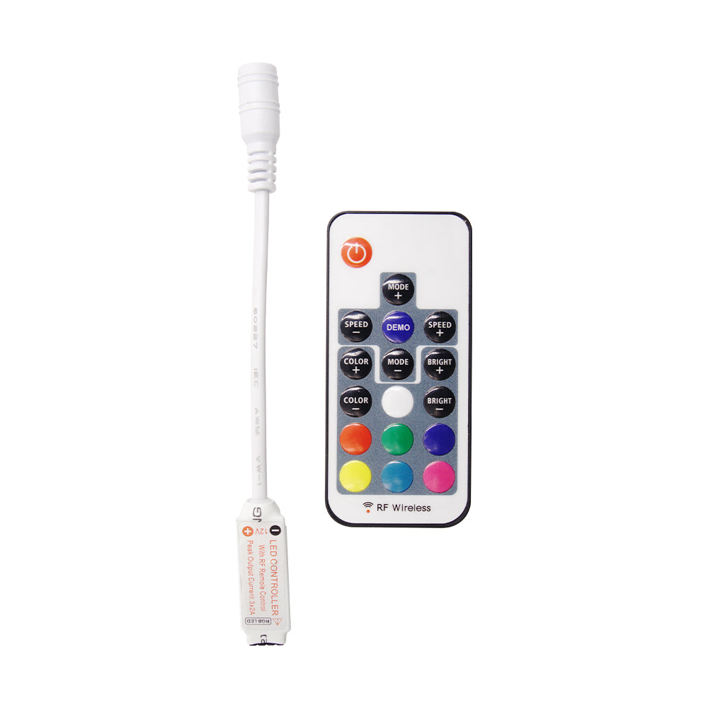 Qiachip KTRGB-17K-4&RXRGB-17K-4 17 Key RGB Light Remote control switch ...