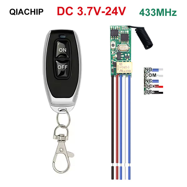 KR1201MINI2-V03 Mini Relay Remote control DC3V 5V 9V 12V 24V ALL compatible Dry contact 2A load current RF 433MHz Remote control switch