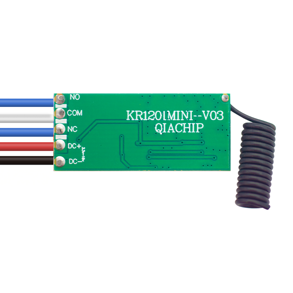 KR1201MINI2-V03 Mini Relay Remote control DC3V 5V 9V 12V 24V ALL compatible Dry contact 2A load current RF 433MHz Remote control switch