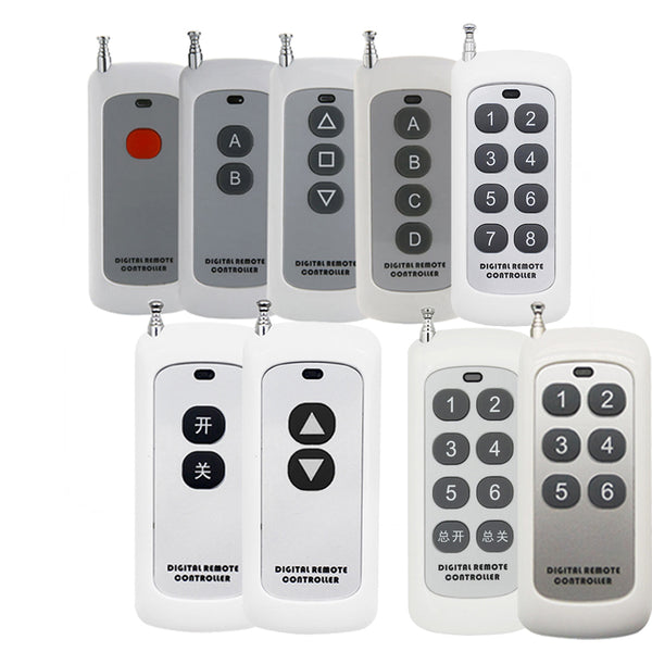 QIACHIP KT1006 KT1008 433MHz 6/8 Button EV1527 Code Remote Control Switch RF Transmitter Wireless Key for Smart Home Garage Door Opener