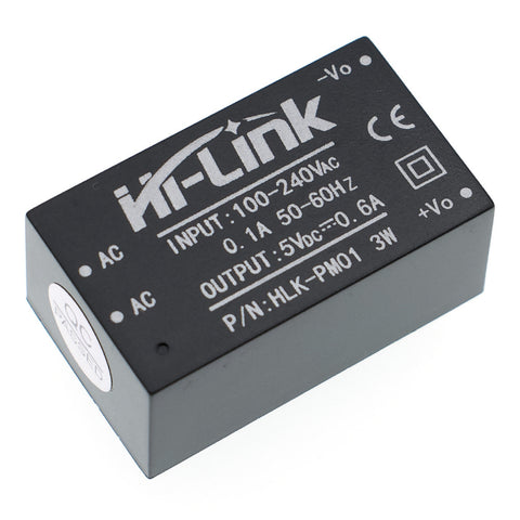 Hi-Link HLK-PM01 ac to dc 5v 3w mini power supply module 220v isolated switch mode power module supply AC100V 220V 230V 240V Conversion DC 5V