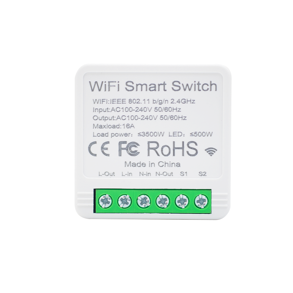 KR2301 Wifi Smart Switch Mini Type 16A Relay Compatible with Alexa And Google Home App for Remote Control, Voice Control, DIY Mode, Delay Function, LAN Control Without a Hub, 2-Way Smart Circuit Breaker, Ewelink Home Automation Timer Schedule.