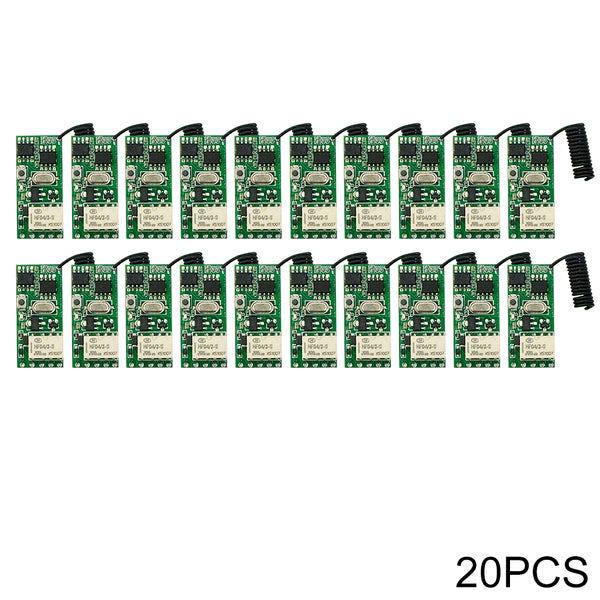 KR1201MINI2-V05B Mini Relay Remote control DC3V 5V 9V 12V 24V ALL compatible Dry contact 2A load current RF 433MHz Remote control switch