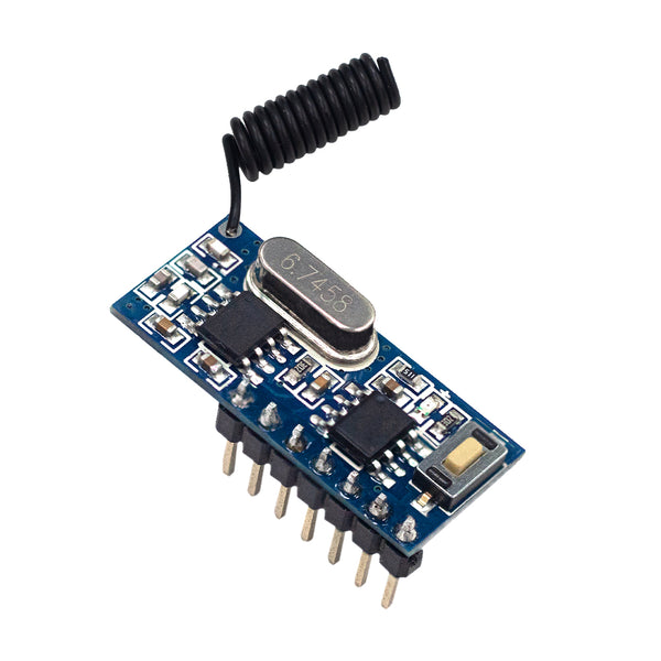 RX480E-4-ZZ 4CH straight headers not angled Pin 4 Channel RF Wireless receiver Module 433Mhz 1527 Learning Encoding Module For Light Relay Motor