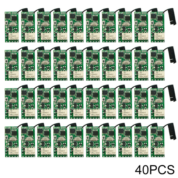 KR1201MINI2-V05B Mini Relay Remote control DC3V 5V 9V 12V 24V ALL compatible Dry contact 2A load current RF 433MHz Remote control switch