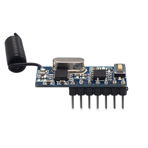 RX480E-4-ZZ 4CH straight headers not angled Pin 4 Channel RF Wireless receiver Module 433Mhz 1527 Learning Encoding Module For Light Relay Motor