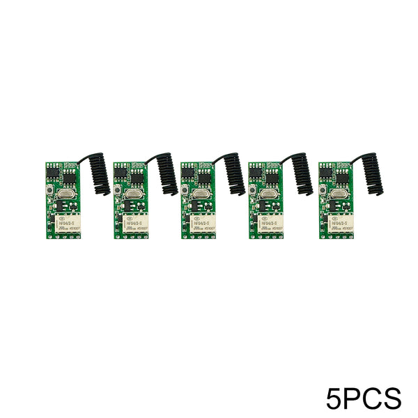 KR1201MINI2-V05B Mini Relay Remote control DC3V 5V 9V 12V 24V ALL compatible Dry contact 2A load current RF 433MHz Remote control switch