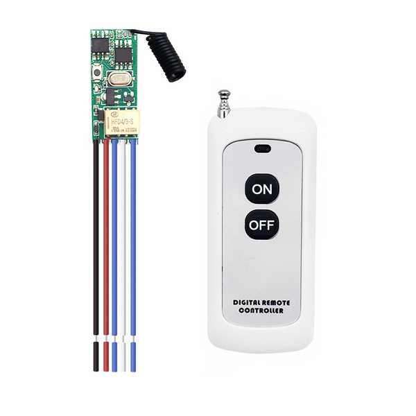KR1201MINI2-V03 Mini Relay Remote control DC3V 5V 9V 12V 24V ALL compatible Dry contact 2A load current RF 433MHz Remote control switch