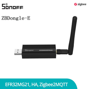 Sonoff ZBDongle-E Zigbee 3.0 USB Dongle Plus External Antenna Interface SMA Gateway Universal, Pre-Installed with Zigbee Firmware Based on EZNet 6.10.3 Coordinated Home Assistant or Zigbee2MQTT