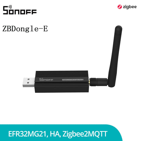 Sonoff ZBDongle-E Zigbee 3.0 USB Dongle Plus External Antenna Interface SMA Gateway Universal, Pre-Installed with Zigbee Firmware Based on EZNet 6.10.3 Coordinated Home Assistant or Zigbee2MQTT