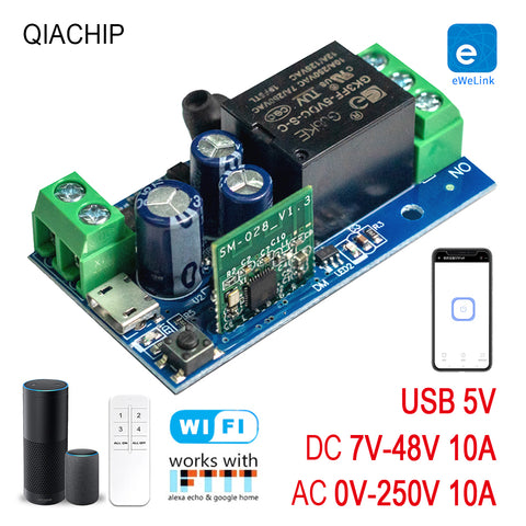 Best WiFi Smart Switch 110V 220V Home Automation module For Smart Home –  QIACHIP