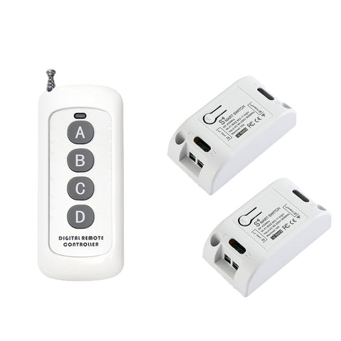 QIACHIP Best WiFi Smart Switch Wireless Remote Control Light Timer Relay Switches 110V 220V Home Automation Module with KT1004 Pair with KT1004&KR2201W