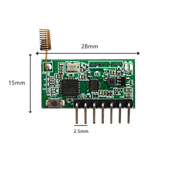 RX480E-868 FSK RF Remote control receiver and Transmitter module 4CH High level output Long distance 100 200 up to 400 meters 868MHz DC 5V 12V 24V Integrated For Arduino Uno Module Smart Home DIY