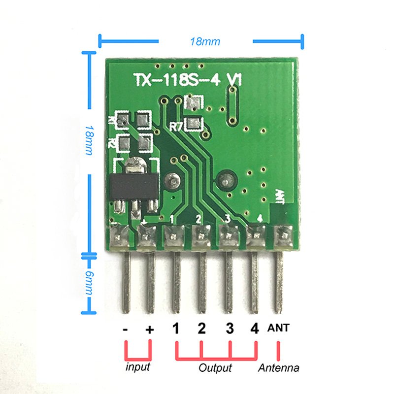 Remote Chip 2x RF 433MHz Transmitter Encoding Module DIY Remote Control Set – QIACHIP