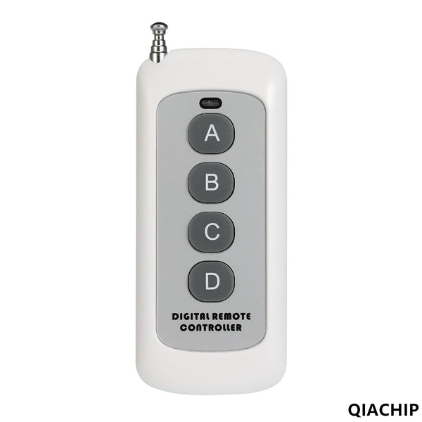 QIACHIP 433MHz 4 Button EV1527 Code Remote Control Switch RF Transmitter Wireless Key for Smart Home Garage Door Opener KT1004