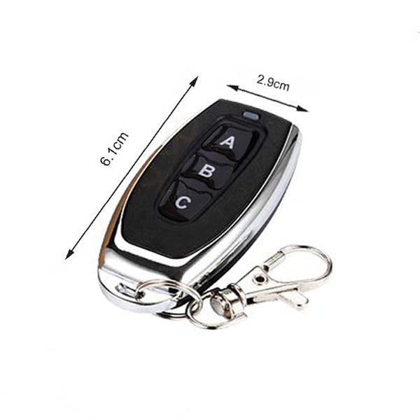 QIACHIP KT05-3K | 433Mhz 3 button Metal Remote Control Learning code EV1527 wireless transmitter
