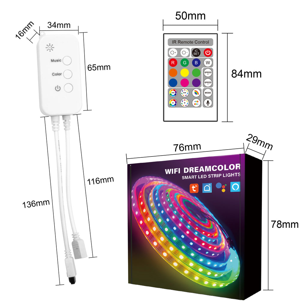 10 Faretti LED WiFi RGB Da Esterno - IP67, Controllo Alexa/Google Home, Ø31mm DC12V - Foto 1