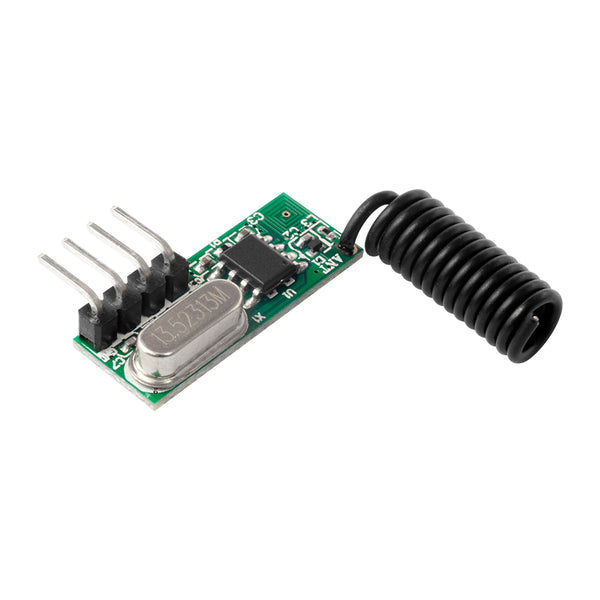 QIACHIP RX217E-4 RF 433MHz Receiver Superheterodyne UHF ASK 433Mhz Remote Control Module Kit Small Size Low Power For Arduino Uno DIY Learning Research Development