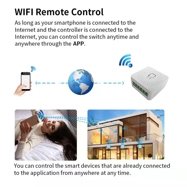KR2303 Zigbee Smart Switch 16A Mini DIY Light Switches 2 Way Smart Home with EweLink Alexa Alice Google Home Smart life TUYA IKEA