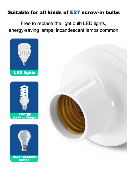 DT07 QIACHIP ZIGBEE Smart Lamp Holder E27 LED Light Bulbs Adapter ZigBee Light Socket Via eWelink App Voice Control Alexa Google Home