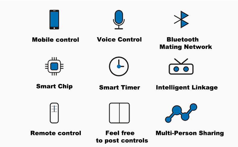 QIACHIP Bluetooth Smart Remote Control Light Socket E26 E27 Bulb Adapt