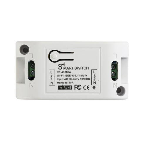 QIACHIP KR2201W  220V 1CH WiFi Smart Light Switches | Home Automation Google Home | 433MHz