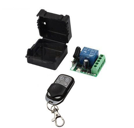 QIACHIP 12V momentary 1-CH wireless relay Remote 433Mhz receiver