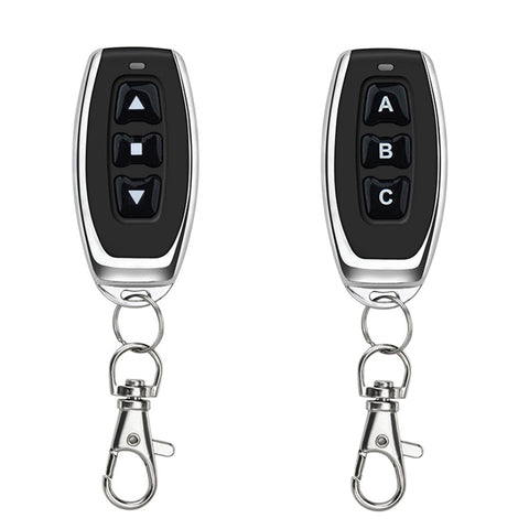 QIACHIP KT05-3K | 433Mhz 3 button Metal Remote Control Learning code EV1527 wireless transmitter