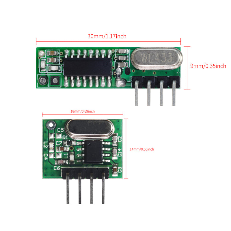 Rx470 Module Qiachip WL102+RX470 Module kit | 433Mhz Superheterodyne RF Receiver an ...