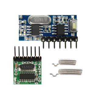 QIACHIP RX480E TX118SA-4 433.92Mhz Wireless Wide Voltage Coding Transmitter Module And Decoding Receiver Module 4CH RF EV1527 2262 Encoding Learning Module Diy Kit