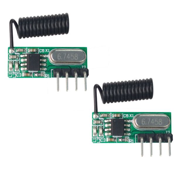 Qiachip RX500D×2PCS︱433Mhz RF Receiver ︱Superheterodyne UHF ASK Remote Control Module receiver kit︱Small Size Low Power For Arduino Uno Module
